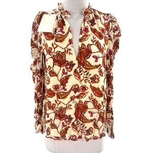 NWT Anna Cate James top floral print sz XS